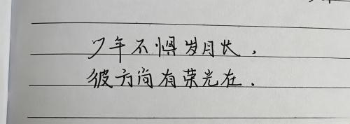 少年不惧岁月长，彼方尚有荣光在。